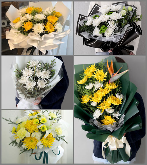 贵州六盘水水城县果布嘎乡高石坎村白事花束代送